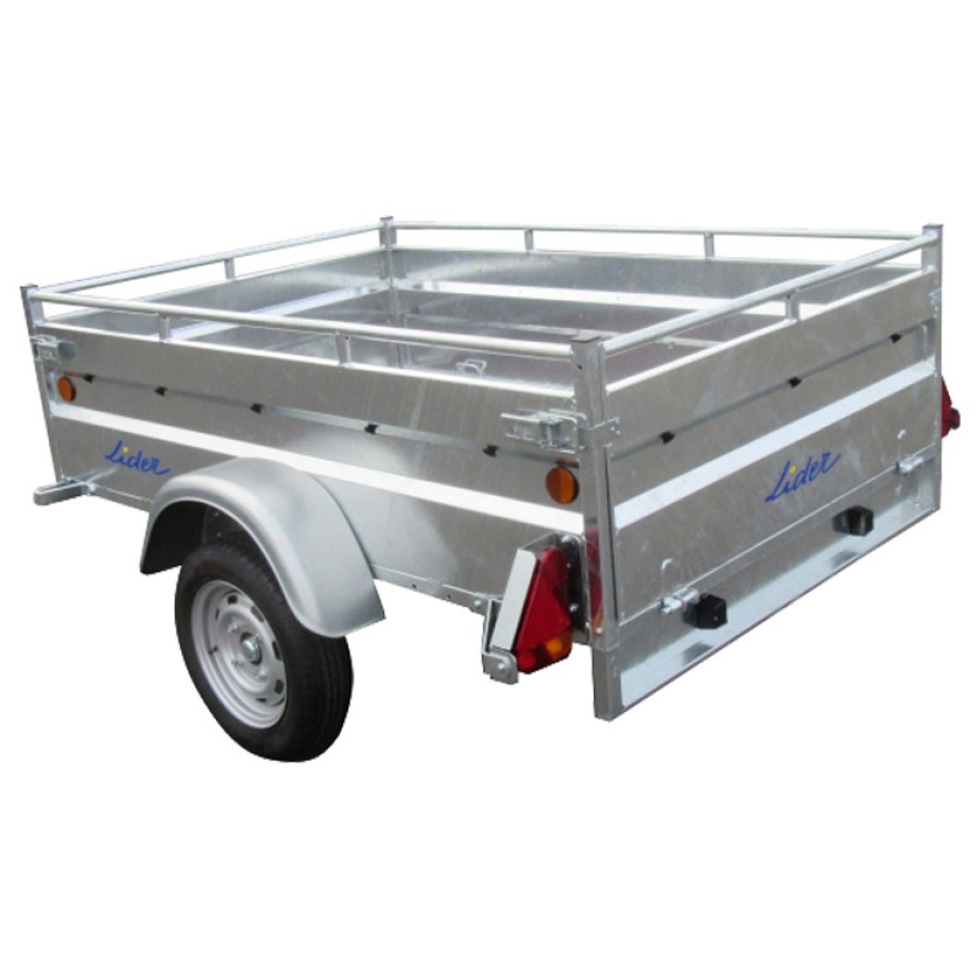 Rimorchio Robust 39350 – sponde in acciaio Lider