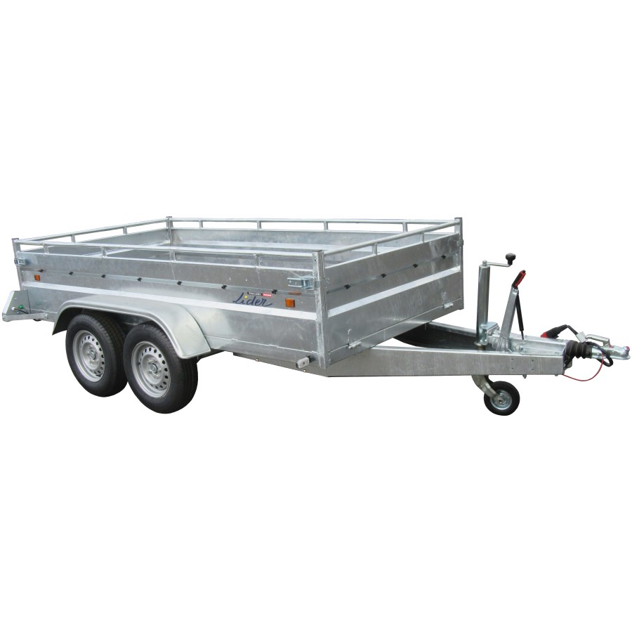 Rimorchio Robust 38398 – sponde in acciaio Lider