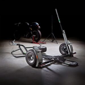 Rimorchio portamoto per una moto, nero For One