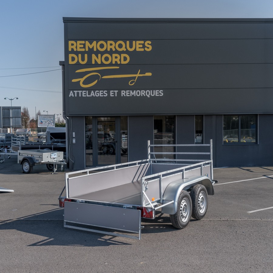 Rimorchio R252 grigio PTT 750 kg BW Remorques - immagine 5